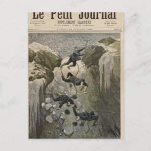 A Terrible Accident in the Alps Postcard