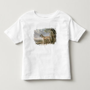 A Terrier on a path in a wooded landscape Toddler T-Shirt