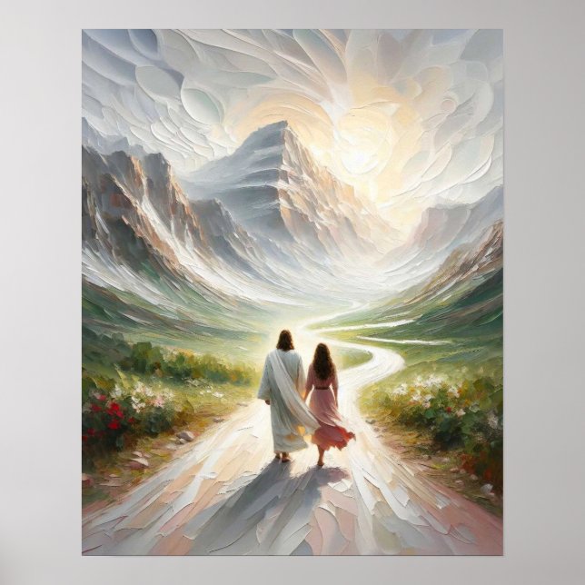 A Test of Faith, Modern Christian Art, Jesus Chris Poster (Front)