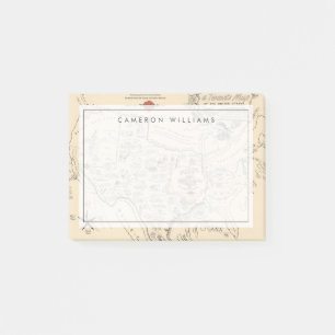 A Texan's Map of the United States (of Texas) Post-it Notes