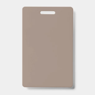 A textured background of various shades of brown, ID badge
