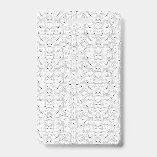 A textured pattern featuring white and grey hues, ID badge