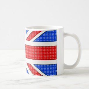 A textured Union Jack flag. Coffee Mug
