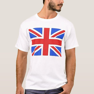 A textured Union Jack flag. T-Shirt