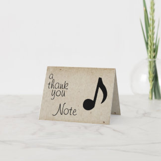 A Thank You Note Card