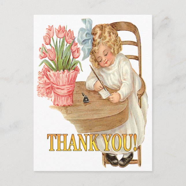 A  Thank You Note for you Postcard (Front)