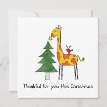 A Thankful Christmas - Giraffe