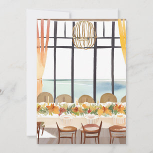 A Thanksgiving Feast in a Tropical Setting Holiday Card