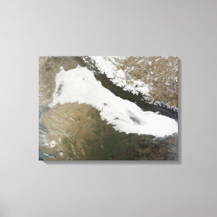 A thick bank of low clouds canvas print