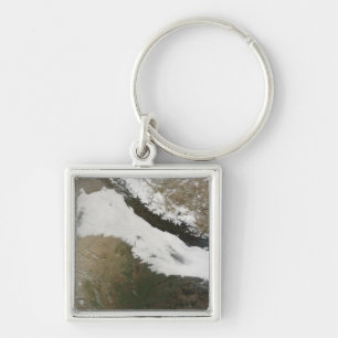 A thick bank of low clouds key ring