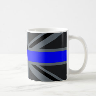 A Thin Blue Line Union Jack Coffee Mug