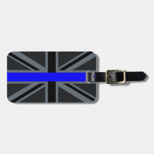 A Thin Blue Line Union Jack Luggage Tag
