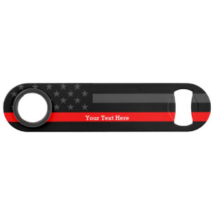 A Thin Red Line US Flag Personalised Display
