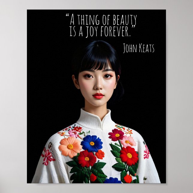 A thing of beauty is a joy forever poster (Front)