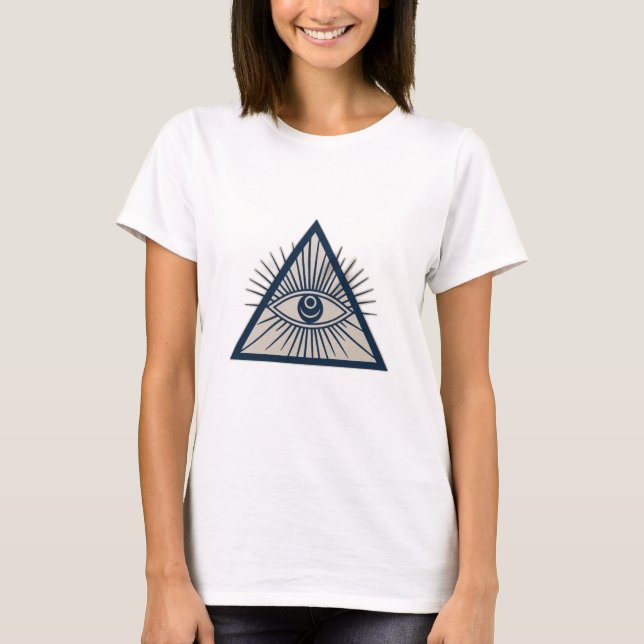 A third eye with radiating lines, T-Shirt (Front)