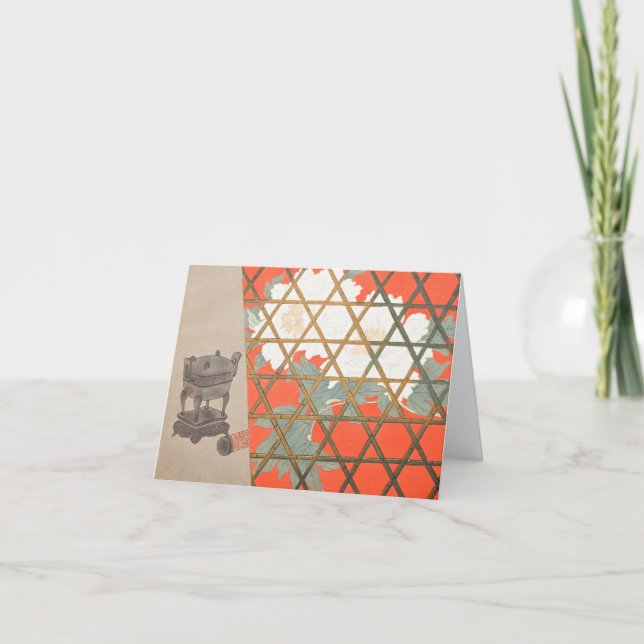 "A Thousand Grasses 5“ Kamisaka Sekka Ukiyo-E   Card (Front)