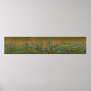 A Thousand Li of River and Mountains Wang Ximeng Poster