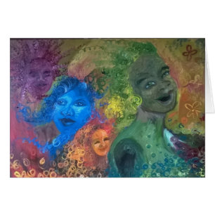 A Thousand Sisters Laughing Card