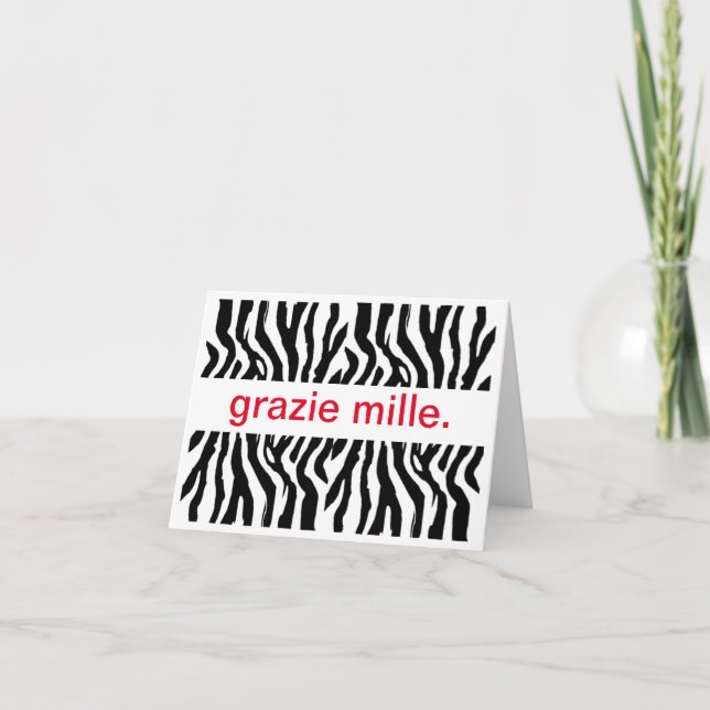 A Thousand Thanks Thank You Card (Front)