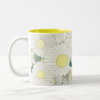 A Thousand Yellow Daisies Two-Tone Coffee Mug