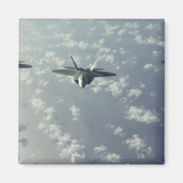 A three-ship formation of F-22 Raptors Magnet (Front)