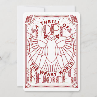 A Thrill of Hope, The Weary World Rejoices Holiday Card