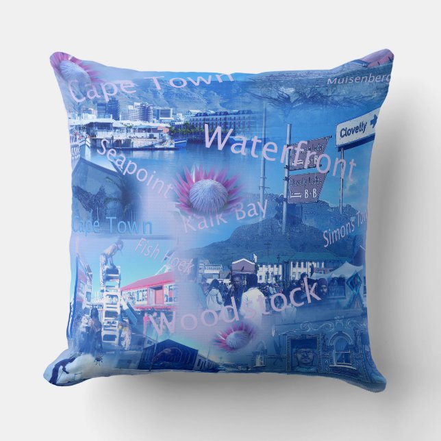 A Throw Pillow about Cape Town (Front)