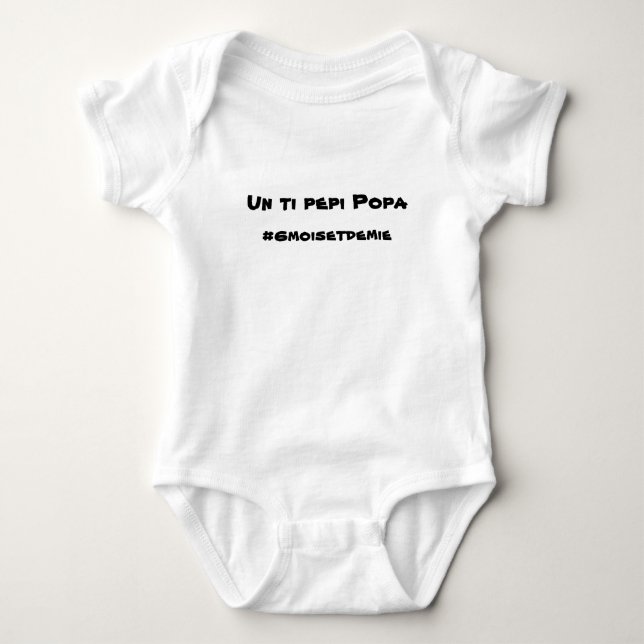 A ti pepi popa baby bodysuit (Front)
