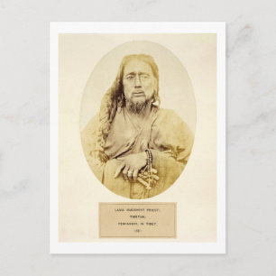 A Tibetan Lama in Pemianchi, Tibet, 19th century ( Postcard