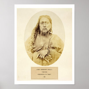 A Tibetan Lama in Pemianchi, Tibet, 19th century ( Poster