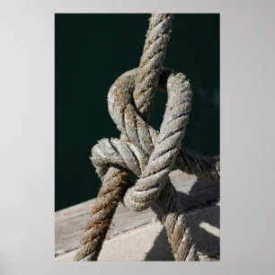 A Tied Knot On A Jetty Portugal Poster