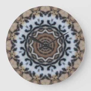 A Tiger is watching wall clock