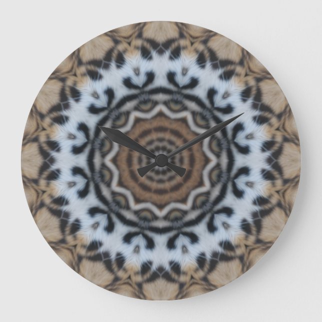 A Tiger is watching wall clock (Front)