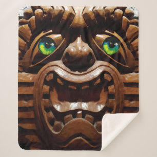 A Tiki Terraced - Ken Gauge Art Sherpa Blanket