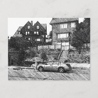 A Timber House in the Berkeley Hills Postcard