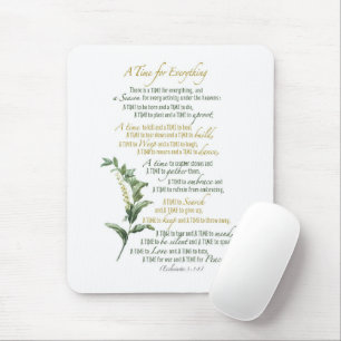 A time for everything - Ecclesiastes 3: 1-8 Mouse Mat