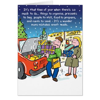A Time for Mistakes. Personalised Christmas Card