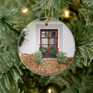"A Time for Roasted Chestnuts" Ceramic Tree Decoration