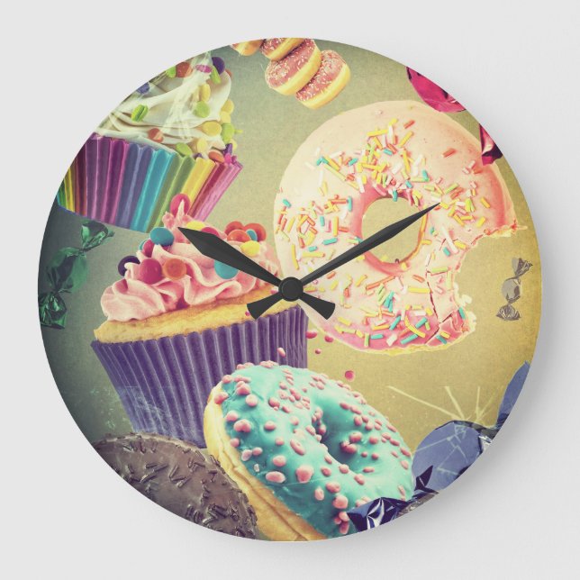 A time for Sweets Large Clock (Front)