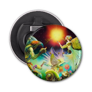 A Time of Recompense Oil Painting Bottle Opener