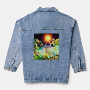 A Time of Recompense Oil Painting Denim Jacket