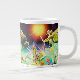A Time of Recompense Oil Painting Large Coffee Mug