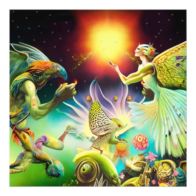 A Time of Recompense Oil Painting Photo Print (Front)