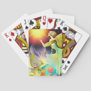 A Time of Recompense Oil Painting Playing Cards