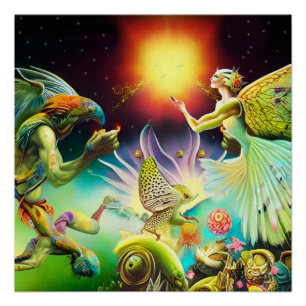 A Time of Recompense Oil Painting Poster