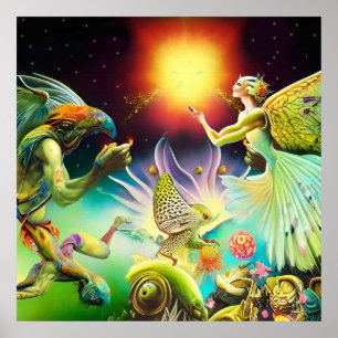 A Time of Recompense Oil Painting Poster
