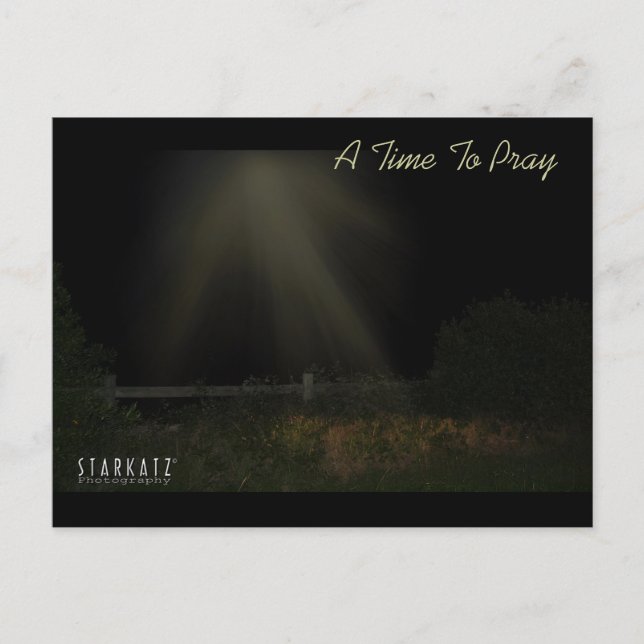 A Time To Pray, A Time To Pray Postcard (Front)