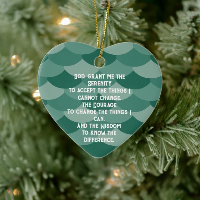 A timeless serenity prayer ceramic tree decoration (Tree)
