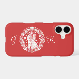 A timeless vintage Valentine’s Day monogram
