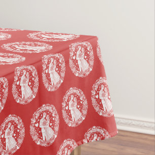 A timeless vintage Valentine’s Day Tablecloth